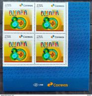 SI 04 Brazil Institutional Stamp 80 Years Of Amapa 2023 Block Of 4 Vignette Post Office - Personalizzati