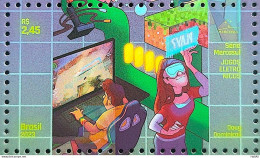 C 4141 Brazil Stamp Electronic Games Video Game Mercosur Woman 2023 - Nuovi