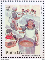 C 4128 Brazil Stamp Profession Lunch Lady Child Gastronomy 2023 - Nuovi