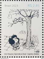 C 4123 Brazil Stamp Diplomatic Relations Argentina Mafalda Sunglasses 2023 - Nuovi