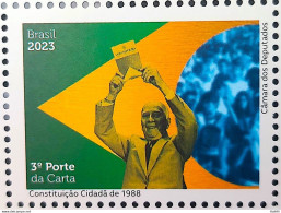 C 4127 Brazil Stamp Federal Constitution Law Justice Flag Brasilia Ulysses Guimaraes 2023 - Nuovi