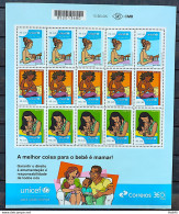 C 4111 Brazil Stamp World Breastfeeding Day Woman Child Health Unicef ​​2023 Sheet - Nuovi