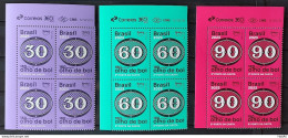 C 4108 Brazil Stamp 180 Years Bulls Eye Complete Series 2023 Block Of 4 Vignette Correios - Nuovi