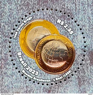 C 4095 Brazil Stamp Brazilian Coins Economy Money Numismatic 2023 Human Rights - Nuevos