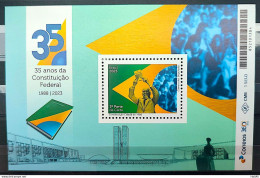 B 235 Brazil Stamp Federal Constitution Law Justice Flag Brasilia Ulysses Guimaraes 2023 - Unused Stamps
