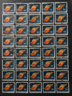 Papua & New Guinea 1968 Shells 60c Fine Used Stamps X 40 - Papúa Nueva Guinea
