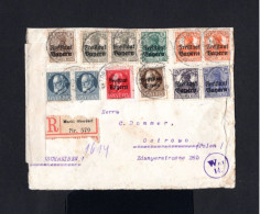 K770-GERMAN EMPIRE-BAYERN.REGISTERED COVER MARKI OBERDORF To POLAND.1919.DEUTSCHES REICH.Enveloppe RECOMMANDEE - Cartas & Documentos