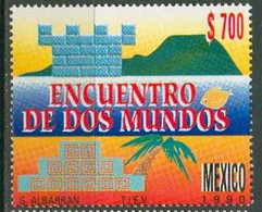 1990 MÉXICO ENCUENTRO DE DOS MUNDOS Sc. 1668 MNH, Discovery Of America - Mexiko