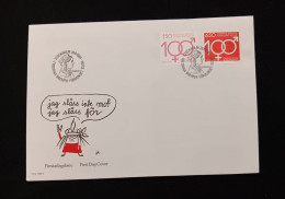 D)1984, SWEDEN, FIRST DAY COVER, ISSUE, CENTENARY OF THE FREDRIKA BREMER ASSOCIATION FOR WOMEN'S RIGHTS, FDC - Otros & Sin Clasificación