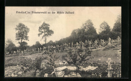 AK Friedhof Im Priesterwald An Der Mühle Jaillard, Kriegsgräber  - Guerra 1914-18