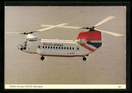 AK BV234 Hubschrauber über Dem Wasser, Britisch Airways  - Hubschrauber