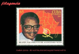 CUBA MINT. 2002-14 80 NATALICIO DEL EXPRESIDENTE DE ANGOLA AGOSTINHO NETO - Unused Stamps