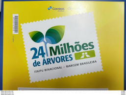 PB 198 Brazil Personalized Stamp Itaipu Binacional 24 Million Trees 2022 Vignette - Personalized Stamps