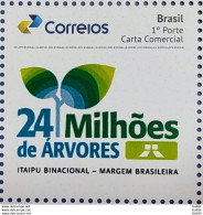 PB 198 Brazil Personalized Stamp Itaipu Binacional 24 Million Trees 2022 - Personnalisés