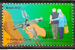 C 4083 Brazil Stamp Vaccines Health Smallpox Hand Elderly 2022 - Nuovi
