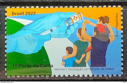 C 4082 Brazil Stamp Vaccines Health Right Hand 2022 - Ungebraucht