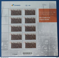 C 4056 Brazil Stamp Bicentenary Of Indenpendence Popular Movements 2022 Sheet - Ungebraucht