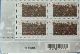 C 4056 Brazil Stamp Bicentenary Of Indenpendence Popular Movements 2022 Block Of 4 Barcode - Ungebraucht