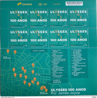 C 4053 Brazil Stamp Diplomatic Relations Brazil Ireland Literature Ulysses James Joyce 2022 Sheet - Ongebruikt