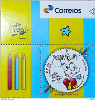 C 4053 Brazil Stamp Daniel Azulay Education Childish 2022 Vignette Correios - Ungebraucht
