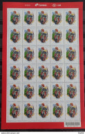 C 4052 Brazil Stamp Professional Firefighter Helmet Dog Mask 2022 Sheet - Unused Stamps