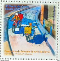C 4035 Brazil Stamp Modern Art Week Centenary Literature Motorcycle 2022 - Unused Stamps