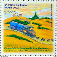 C 4036 Brazil Stamp Modern Art Week Centenary Literature Train Piano Music 2022 - Unused Stamps