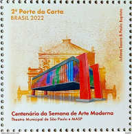 C 4034 Brazil Stamp Modern Art Week Centenary Literature Museum Theater 2022 - Ungebraucht