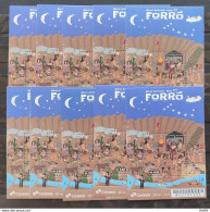 B 231 Brazil Stamp Forro Serie America Art Music Bridge Car Ship Fish 2022 10 Units - Nuovi