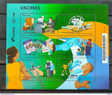 B 230 Brazil Stamp Vaccines Health Cow Kids Soccer Seniors Edward Jenner 2022 - Ungebraucht