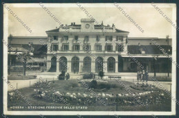 Novara Città Stazione PIEGHE Foto Cartolina ZB1270 - Novara