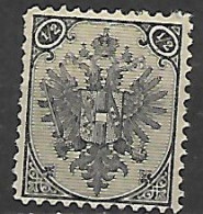 BOSNIA EZERGOVINA  1879-94 STEMMA CIFRA IN ALTO UNIF.  9  MLH  VF - Bosnie-Herzegovine