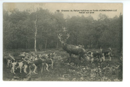 ERMENONVILLE Chasse à Courre - Chasses Du Rallye Vallièresen Forêt Hallali Sur Pied ( Cerf ) - Ermenonville