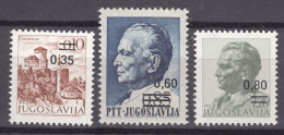 Yugoslavia Republic 1978 Mi#1755-1757 Mint Never Hinged - Neufs
