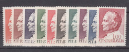 Yugoslavia Republic 1967 Tito Mi#1206-1215 Mint Never Hinged - Ungebraucht