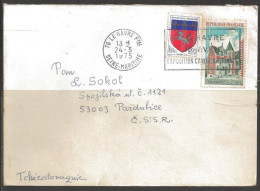  1977 1.00fr Clos-Luce, Amboise, LeHavre (24-3-1975) To Czechoslovakia. - Cartas & Documentos