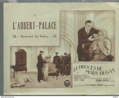 Bb // Vintage // Old French Movie Program / Programme Cinéma Aubert Palace Procès MARY DUGAN // Boyer Duflos - Programme