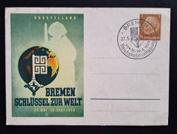Postkarte BREMEN "Schlüssel Zur Welt" Sonderstempel - Briefkaarten