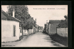 CPA Les Buissons, La Rue Principale, Vue De La Rue  - Autres & Non Classés