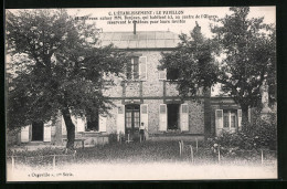CPA Orgeville, C. L`Établissement: Le Pavillon, Entrons Saluer MM. Bonjean  - Autres & Non Classés