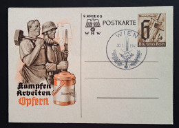 Postkarte P291 WIEN  "Winterhilfswerk" 1940 Sonderstempel - Cartoline