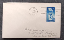 D)1953, NEW ZEALAND, FIRST DAY COVER, ISSUE, HEALTH, GIRLS SCOUT, FDC - Autres & Non Classés