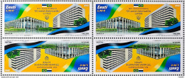 Stamp Estonia Diplomatic Relations Brasilia Talin 2021 Block Of 4 - Estland