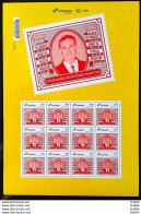 PB 191 Brazil Personalized Stamp Great Names Of Brazilian Philately José Maria Monteiro Martins 2021 Sheet - Personalized Stamps