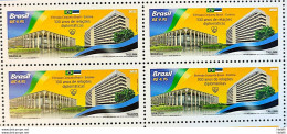 C 4024 Brazil Stamp Joint Issue 100 Years Of Diplomatics Relations Brazil Estonia 2021 Block Of 4 - Ungebraucht