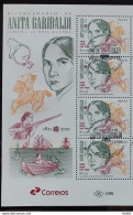 C 4003 200 Years Of The Birth Of Anita Garibaldi, Horse, Weapon 2021 With Vignette And 4 Stamps CBC BSB - Ungebraucht