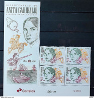 C 4003 Brazil Stamp 200 Years Anita Garibaldi Horse Weapon 2021 Vignette - Nuevos