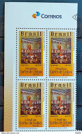 C 4002 Stamp 200 Years Of Independence Bicentennial Of The Courts Of Lisbon 2021 Block Of 4 Vinheta Correios - Unused Stamps