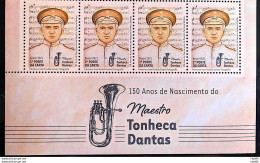 C 3987 Brazil Stamp Conductor Tonheca Dantas Music Bomber 2021 4 With Vignette - Nuovi