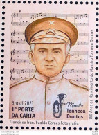 C 3987 Brazil Stamp Conductor Tonheca Dantas Music Bomber 2021 - Nuevos